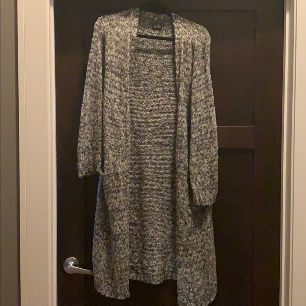 Extra Long Gray Cheap Monday Cardigan